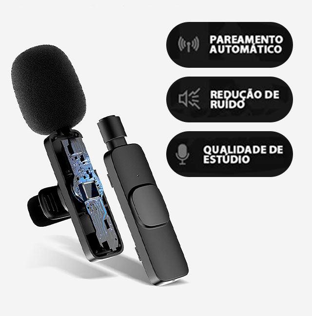 SonusPro - Microfone de lapela sem fio | LEVE 2 PAGUE 1 - blackatitudea