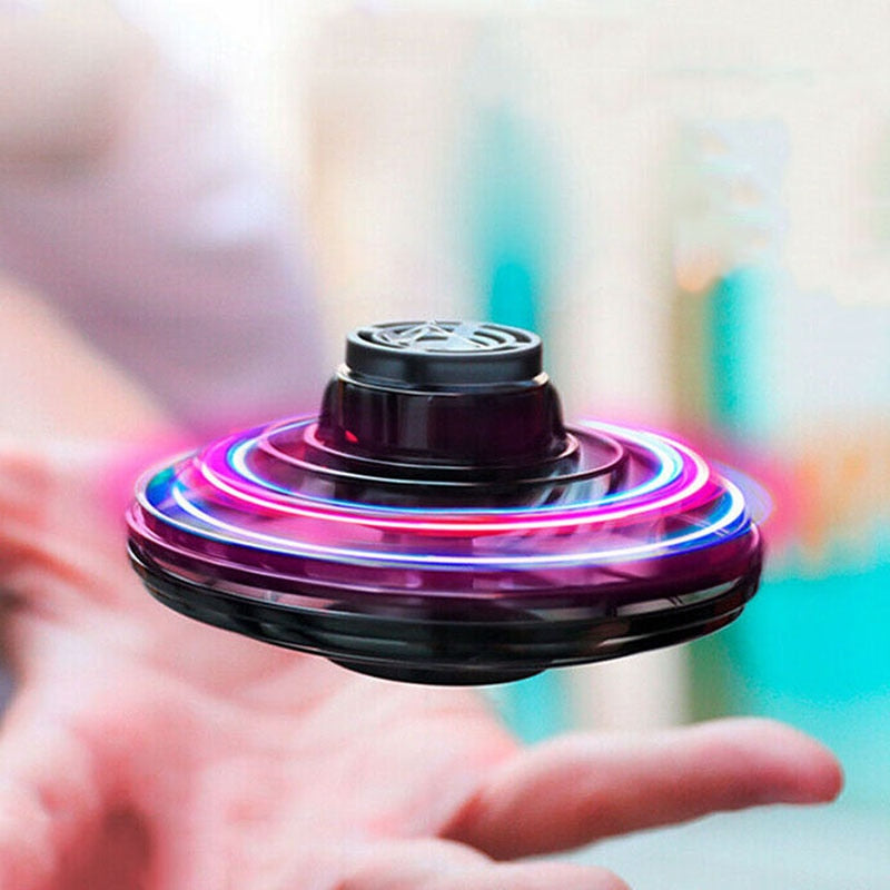 Upgraded Magic Flying Ball Spinner Toy, Fingertip Gyro Drone Aircraft Induction Gyroscope Decompression Toy for Adult Kids Gift - blackatitudea