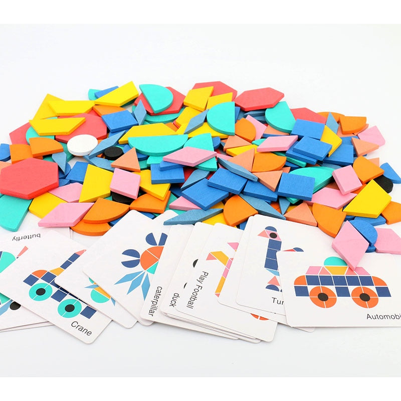 Quebra Cabeça Educativo Forma Geométrica SHAPE PUZZLE - 180 Peças